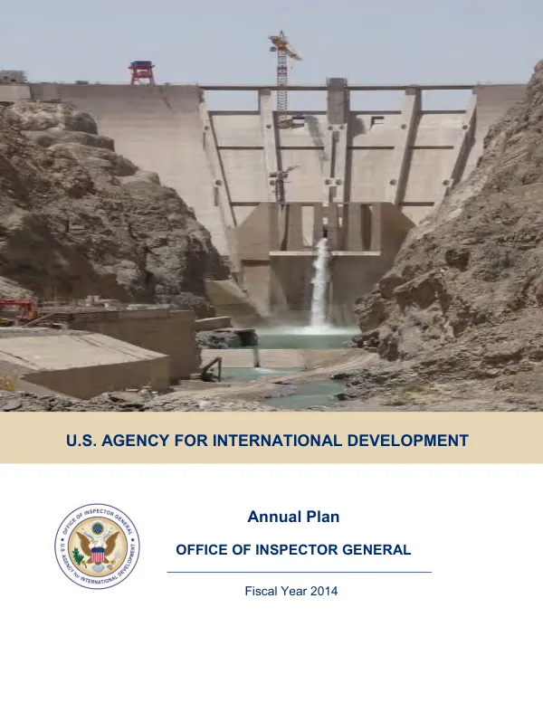 USAID OIG Fiscal Year 2014 Annual Plan