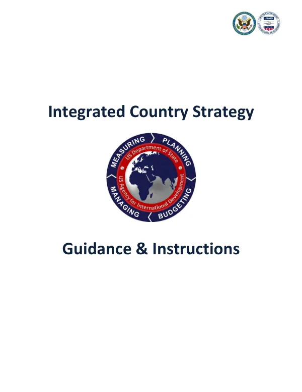 Integrated Country Strategy Guidance & Instructions