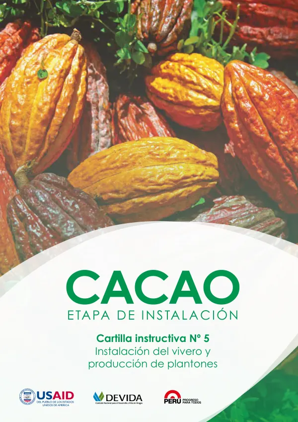 Instalación del vivero y producción de plantones de cacao