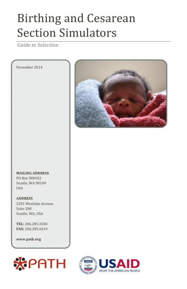 Birthing and Cesarean Section Simulators Guide to Selection