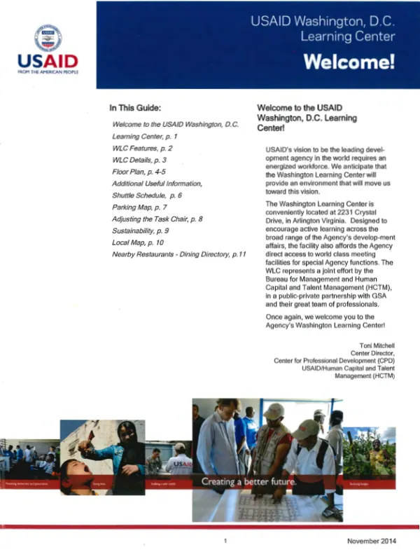 USAID Washington Learning Center Guide