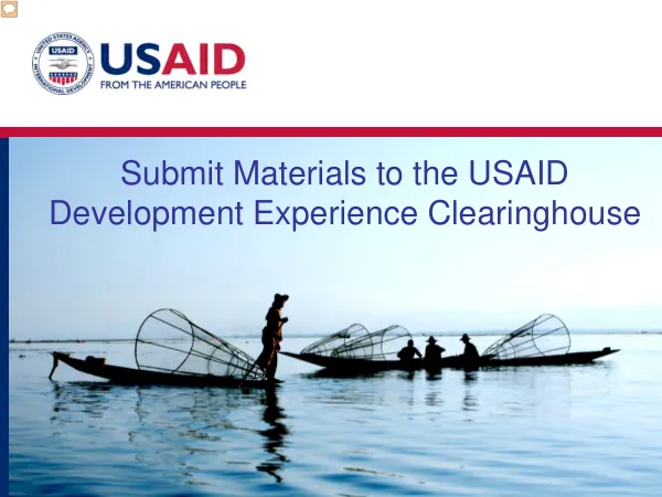 Development Experience Clearinghouse Submission Guidelines