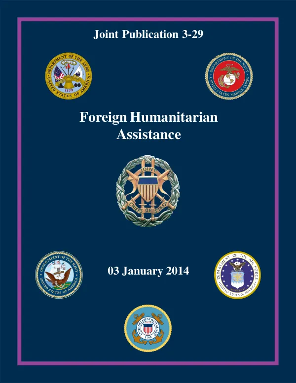 Joint Publication 3-29: Foreign Humanitarian Assistance