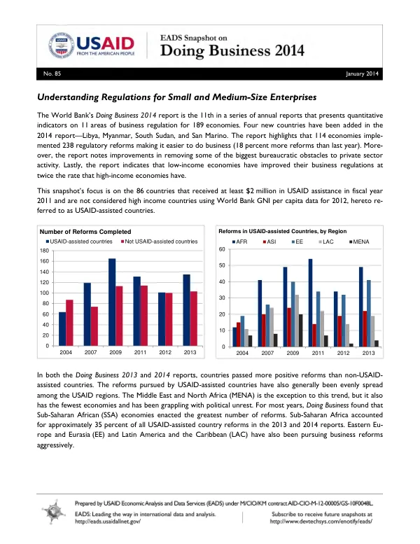 EADS Snapshot on Doing Business 2014