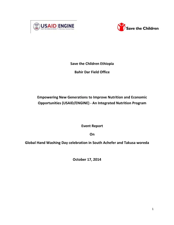 Empowering New Generations to Improve Nutrition and Economic Opportunities (USAID/ENGINE) - An Integrated Nutrition Program