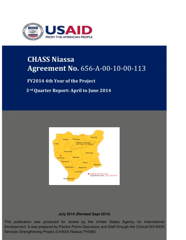 3rd Quarter Report: April to June 2014