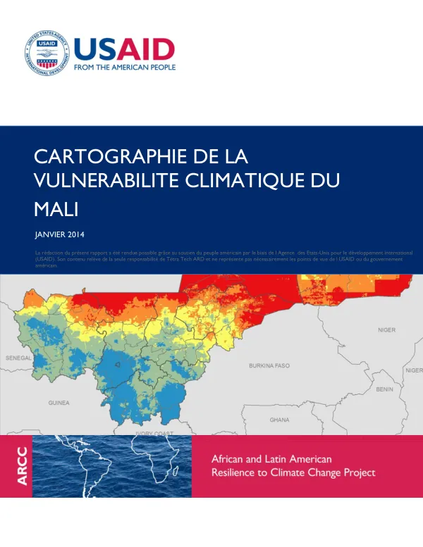 Cartographie de la vulnérabilité climatique du Mali
