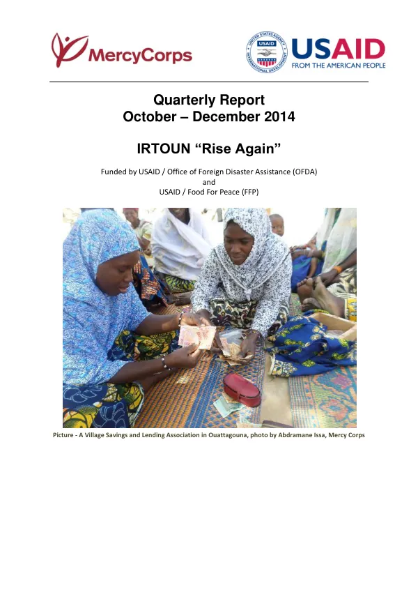 SECOND QUARTERLY REPORT FOR USG FY 2011