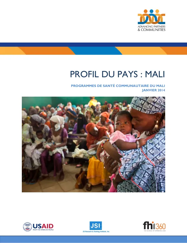 Profil du Pays : Mali