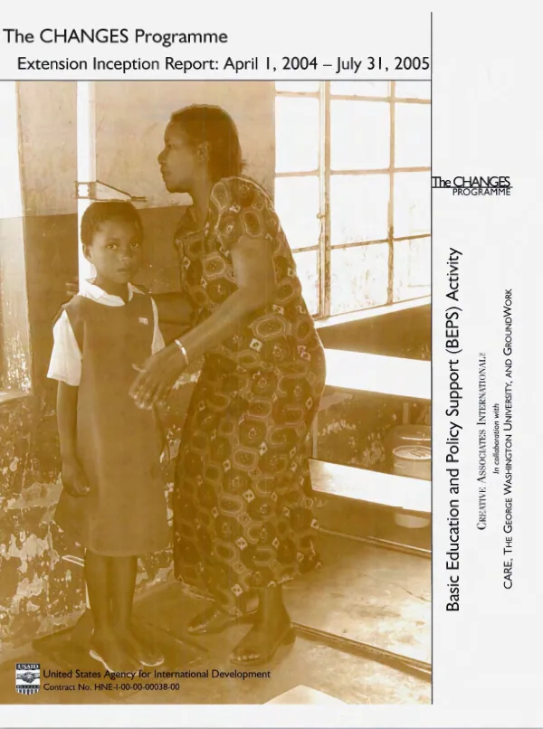 The CHANGES programme extension inception report : April 1, 2004-July 31, 2005