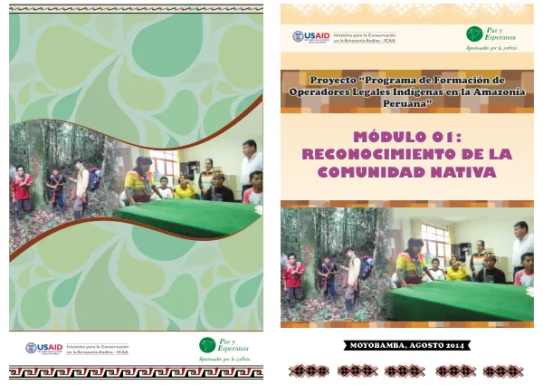 MÓDULO 01: RECONOCIMIENTO DE LA COMUNIDAD NATIVA