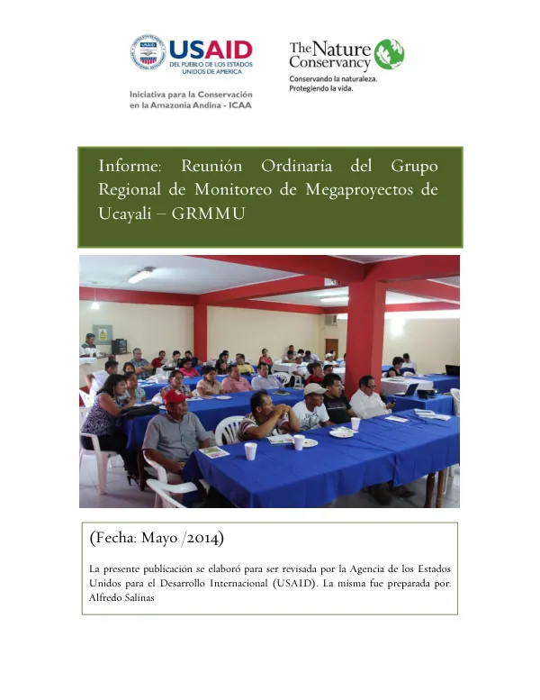 Informe Taller Binacional ‘Hacia un desarrollo sostenible mediante la integración fronteriza Acre - Ucayali’