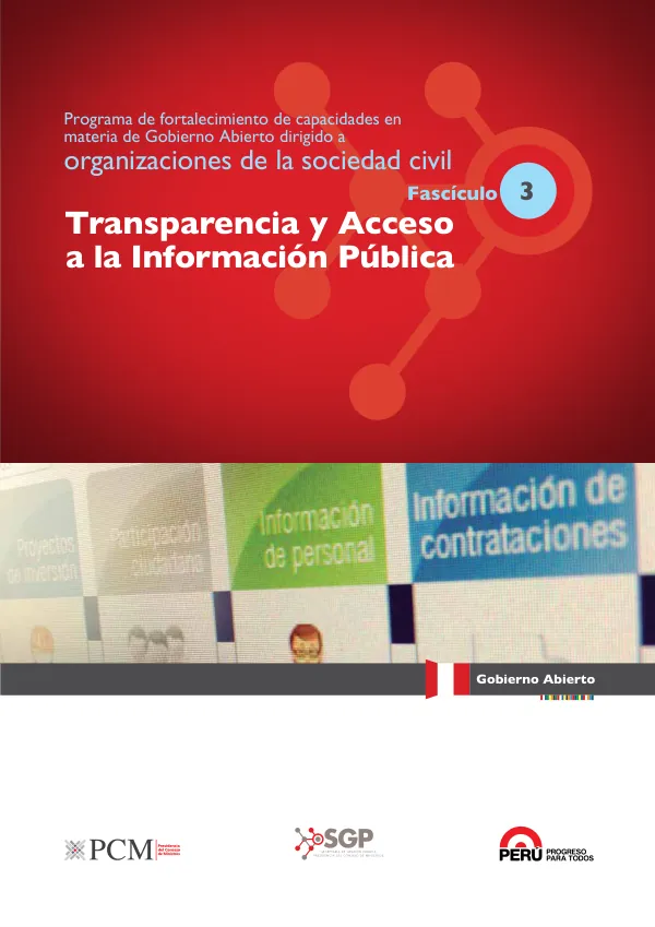 Programa de fortalecimiento de capacidades en materia de Gobierno Abierto dirigido a organizaciones de la sociedad civil