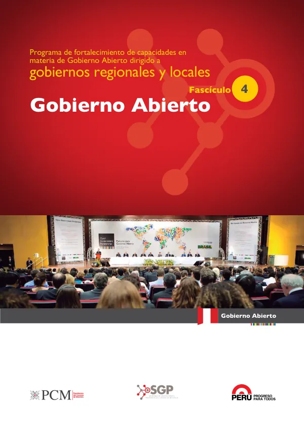 Programa de fortalecimiento de capacidades en materia de Gobierno Abierto dirigido a gobiernos regionales y locales
