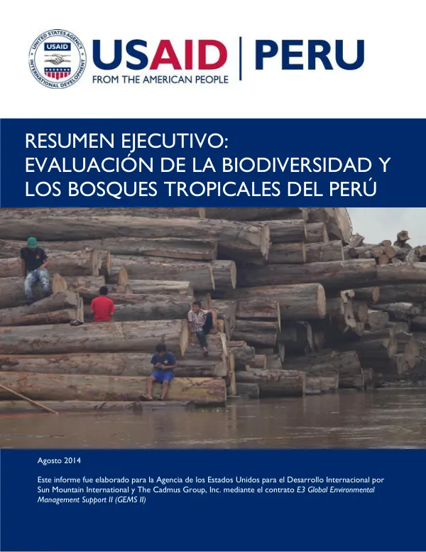 Evaluación de la Biodiversidad y Bosques Tropicales del Perú