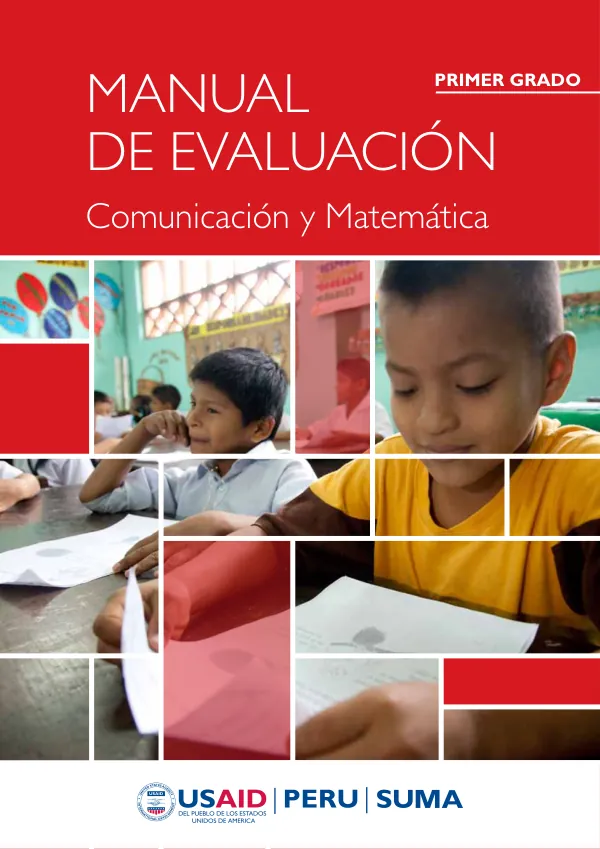 Manual de Evaluación de Aula: Comunicación y Matemática para Primer Grado de Primaria