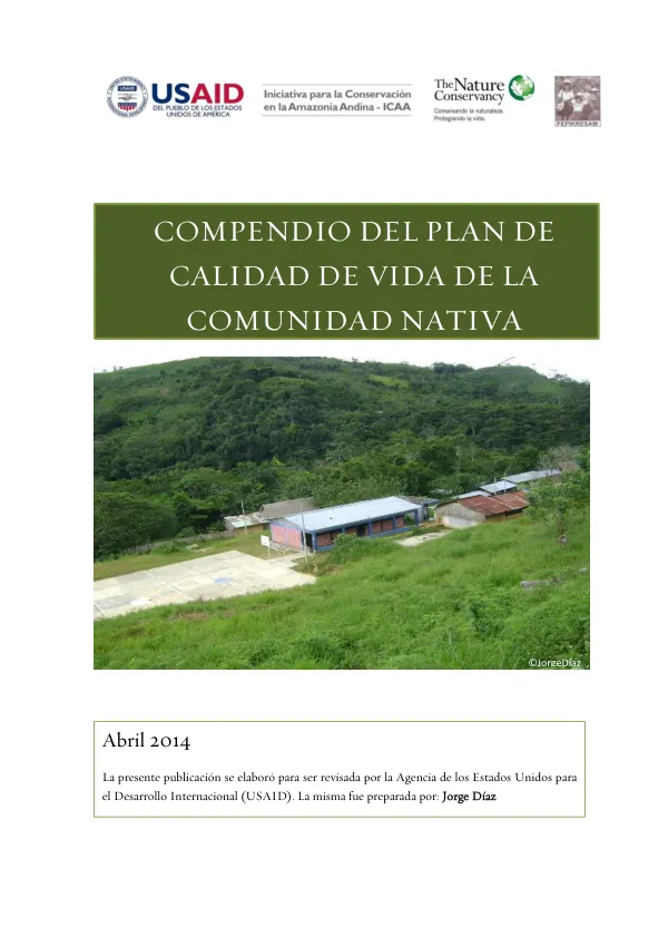 Compendio del Plan de Calidad de Vida de la Comunidad Nativa Aviación