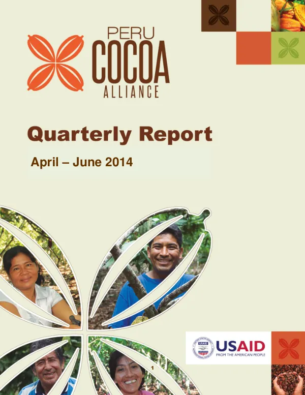 Quarterly Report: April – June, 2014
