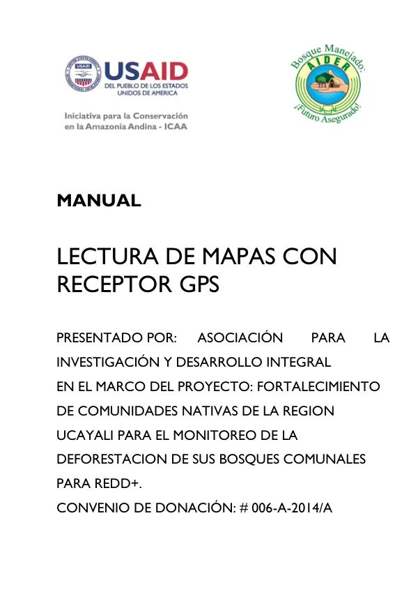 Manual de Lectura de Mapas con Receptor GPS