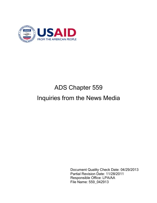 ADS 504 - Agency Notices