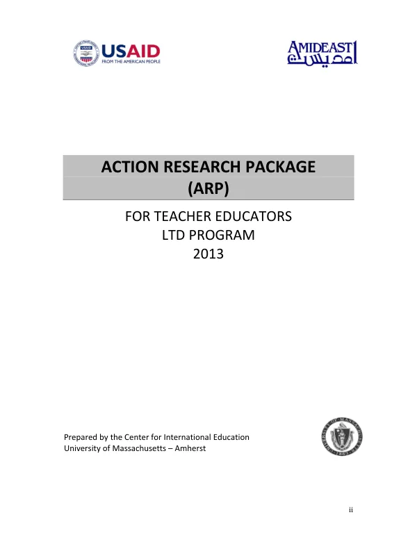 Action Research Package for Teacher Educators