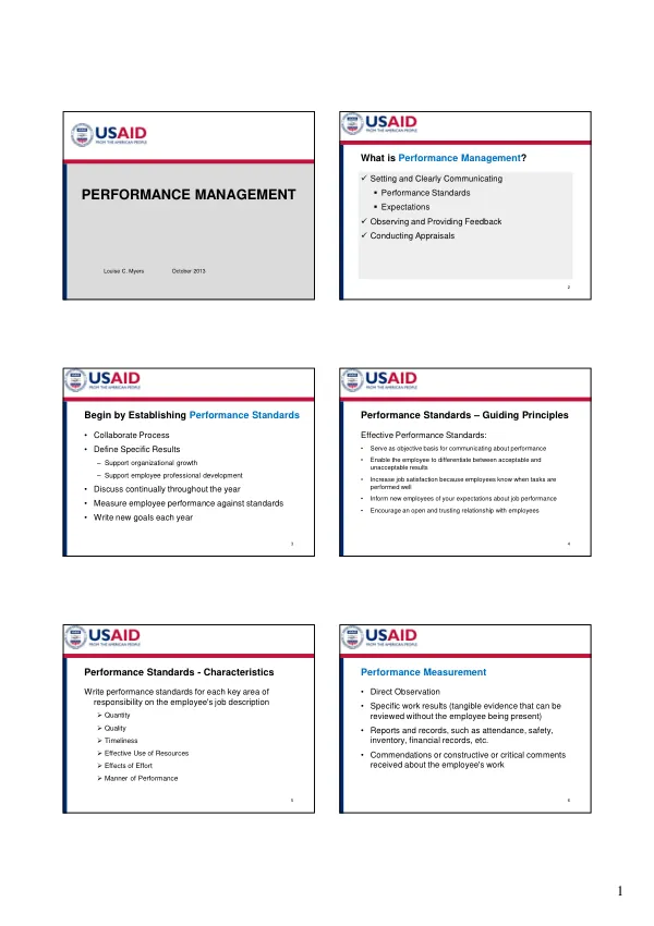 Performance Management