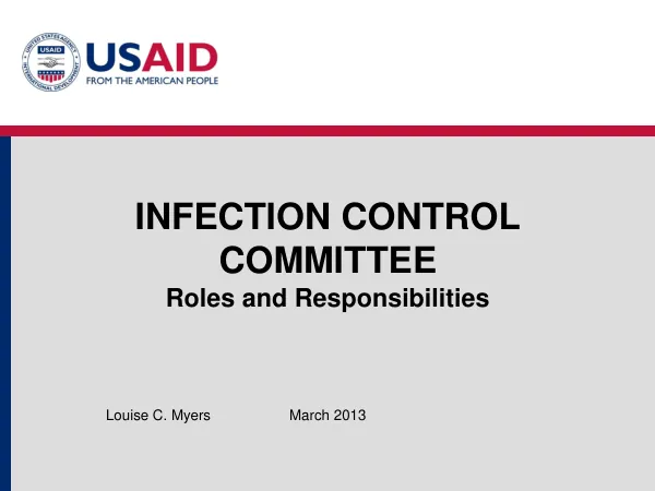 Infection Control Committee Roles and Responsibilities