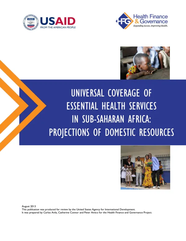 Universal Coverage of Essential Health Services in Sub-Saharan Africa: Projections of Domestic Resources