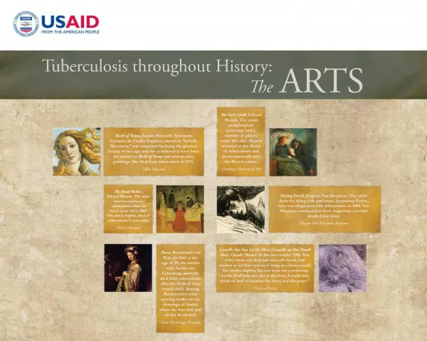 Tuberculosis throughout History: The Arts
