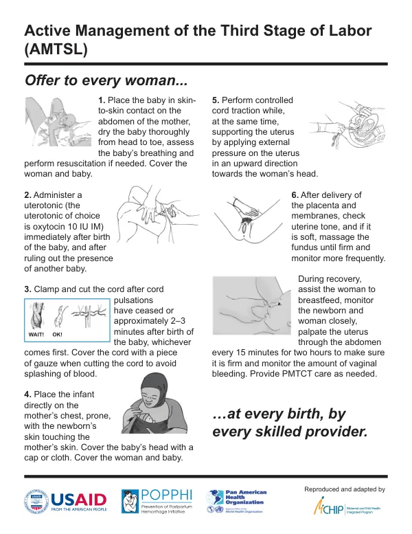 Active Management of the Third Stage of Labor (AMTSL)