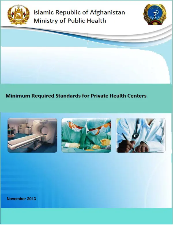 Minimum Required Standards for Private Health Centers