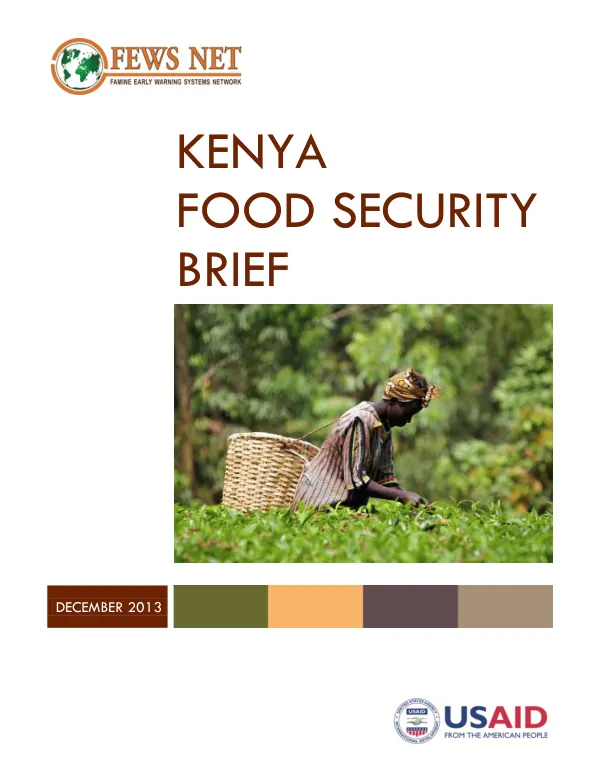 Kenya Food Security Brief