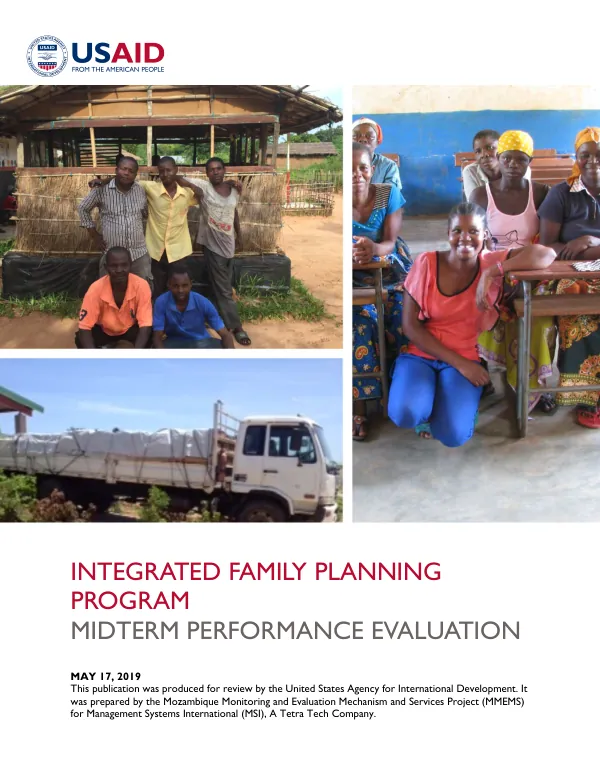 Integrated family planning program : midterm performance evaluation