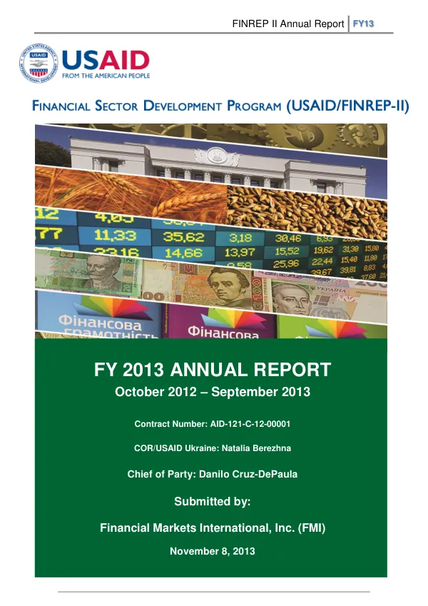 FINREP II Annual Report FY13