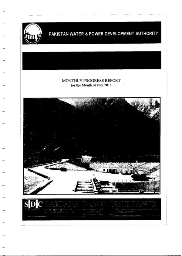 EPP Monthly Progress Report July 2011 Satpara Dam Project