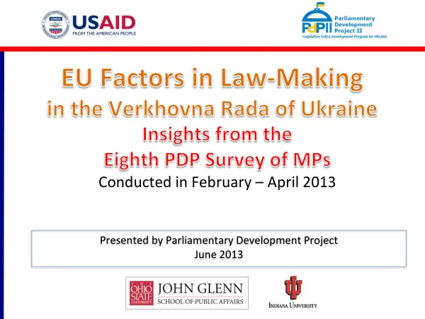 Insights from the Eighth PDP Survey of MPs