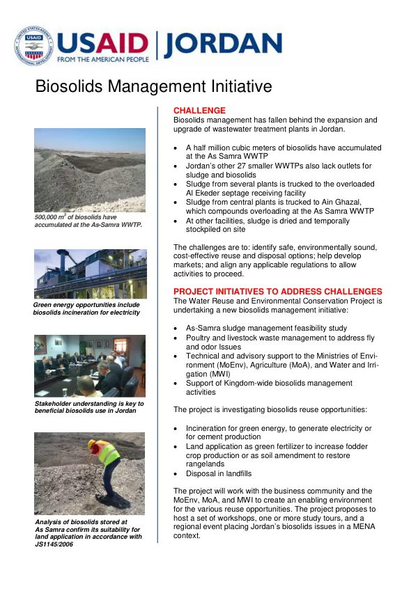 Biosolids Management Initiative
