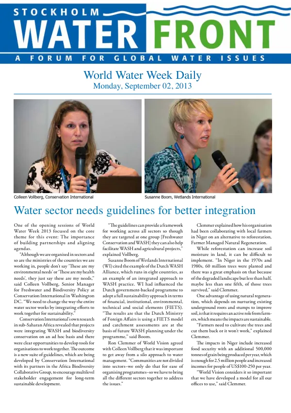 World Water Week Daily