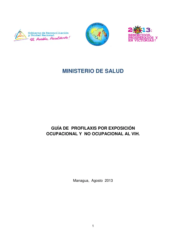 Guía de Profilaxis por Exposición Ocupacional y No Ocupacional al VIH