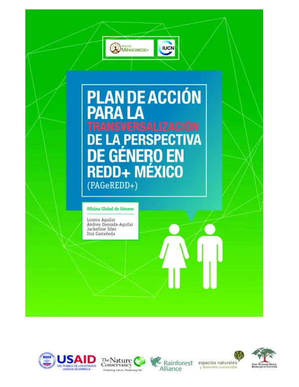 Plan de Acción para la Transversalización de la Perspectiva de Género en REDD+ México (PAGeREDD+)