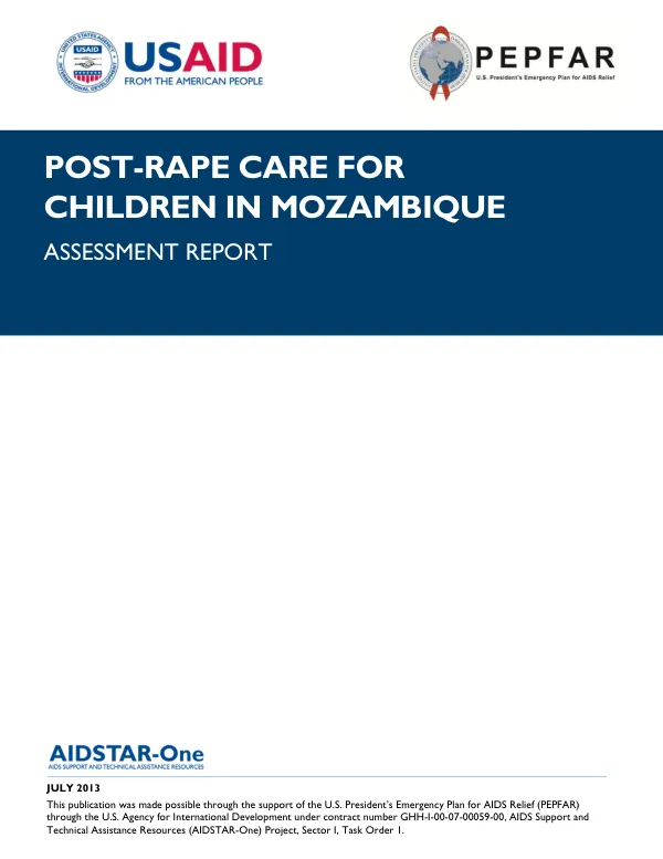 Post-Rape Care for Children in Mozambique: Assessment Report