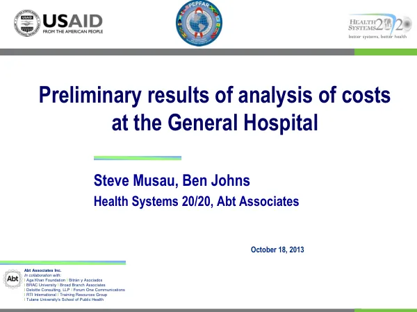 Hospital Costing Process