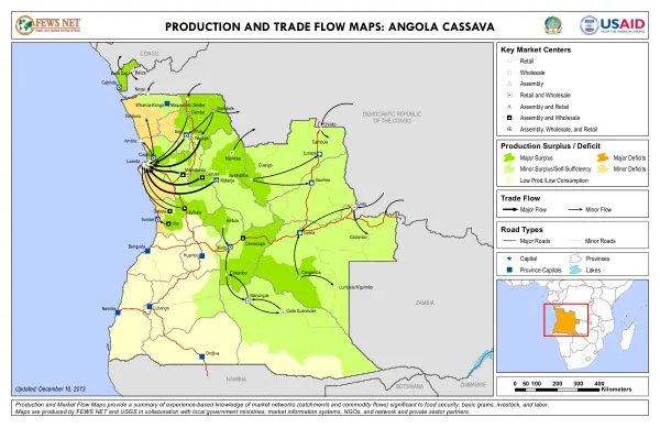 Production and Market Flow Maps: Angola Cassava
