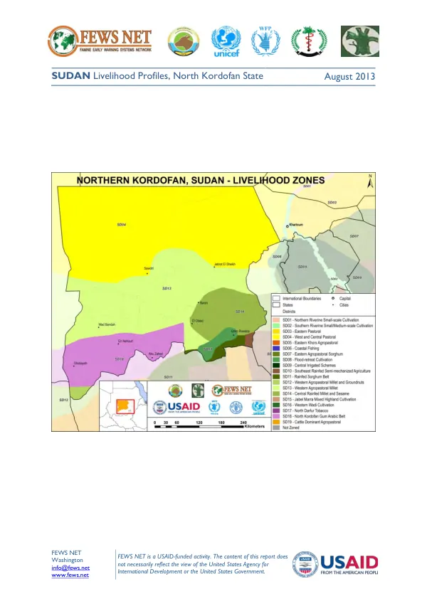 SUDAN Livelihood Profiles, North Kordofan State