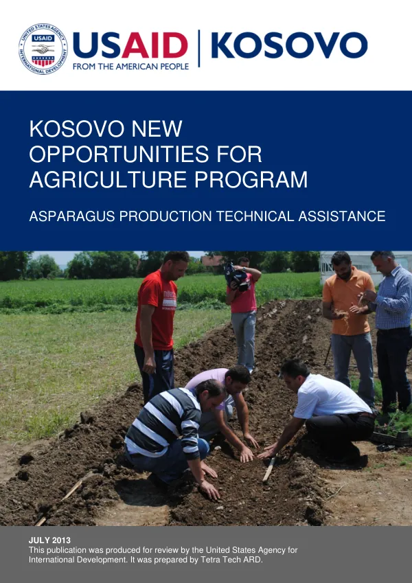 Asparagus Production Technical Assistance