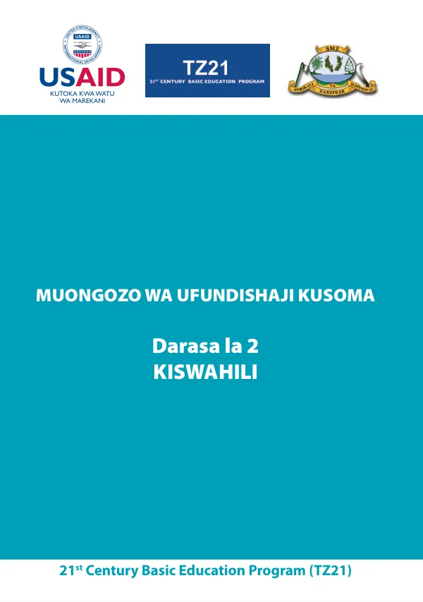 Muongozo wa Ufundishaji Kusoma Darasa la 2