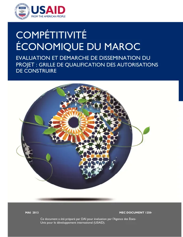 EVALUATION ET DEMARCHE DE DISSEMINATION DU PROJET : GRILLE DE QUALIFICATION DES AUTORISATIONS DE CONSTRUIRE