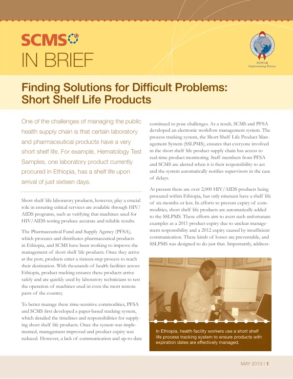 Short Shelf Life Products Management System (SSLPMS)