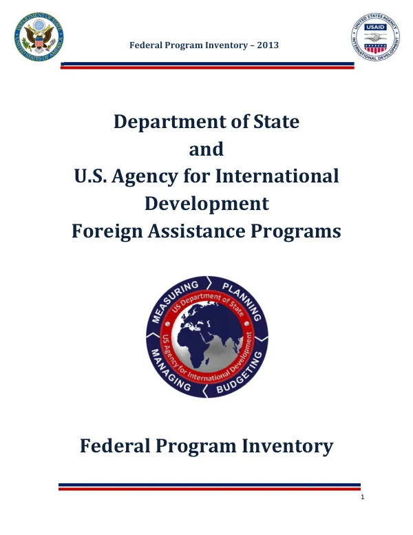 Federal Program Inventory – 2013