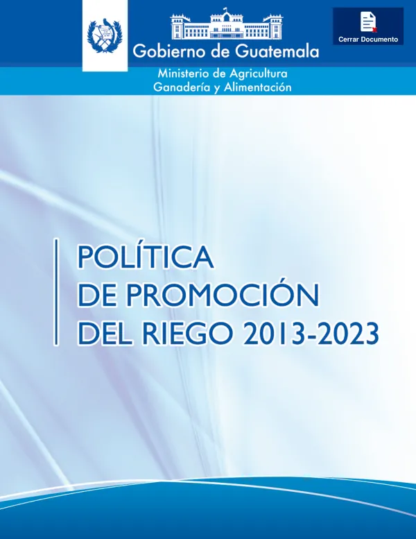 Política de Promoción del Riego